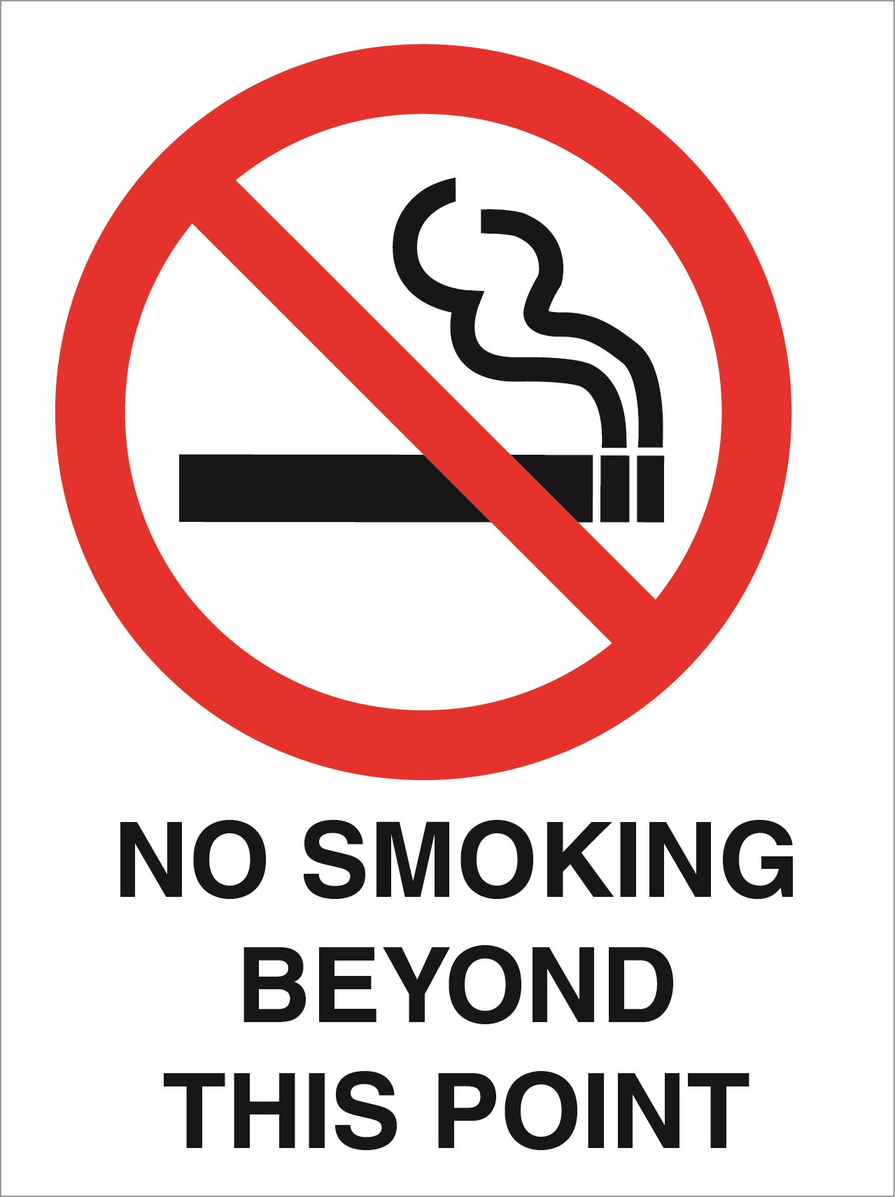 Prohibition - No Smoking Beyond This Point