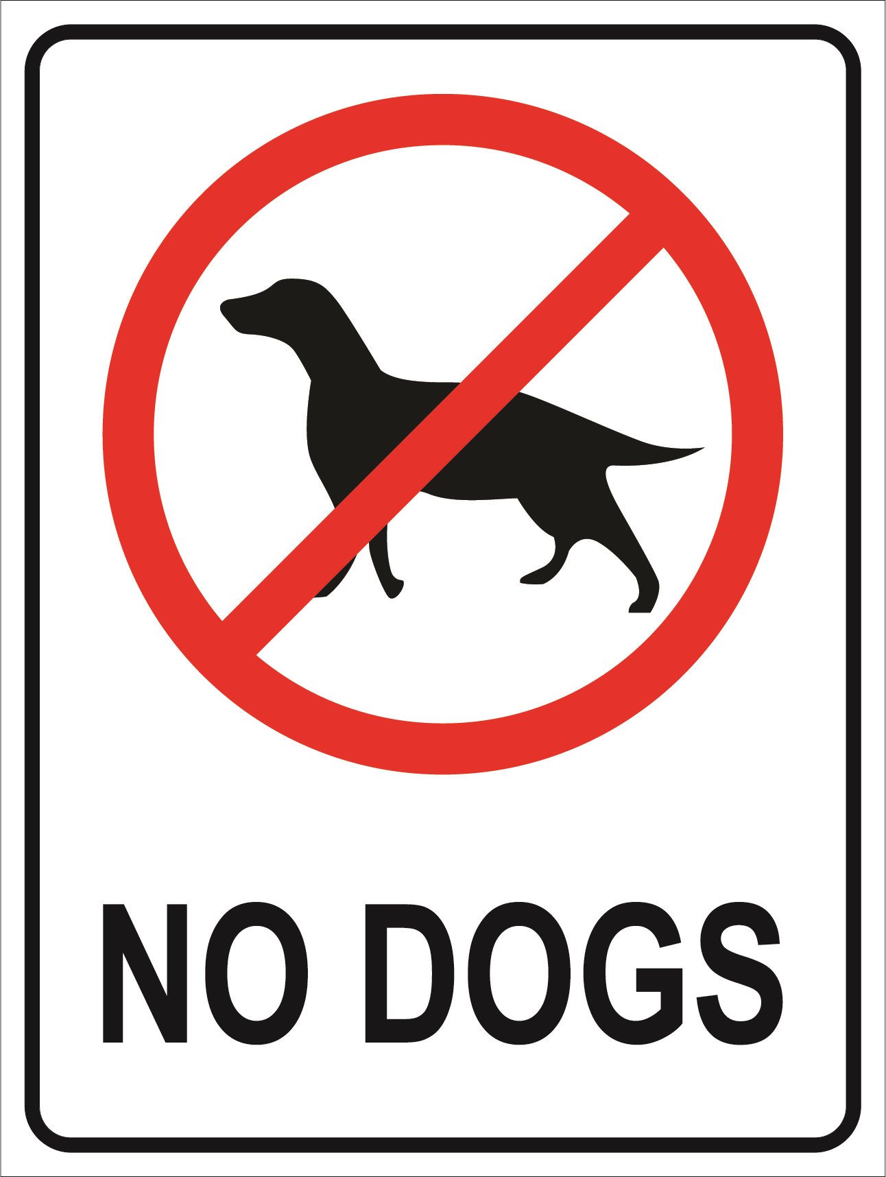 Prohibition - No Dogs - 450x600