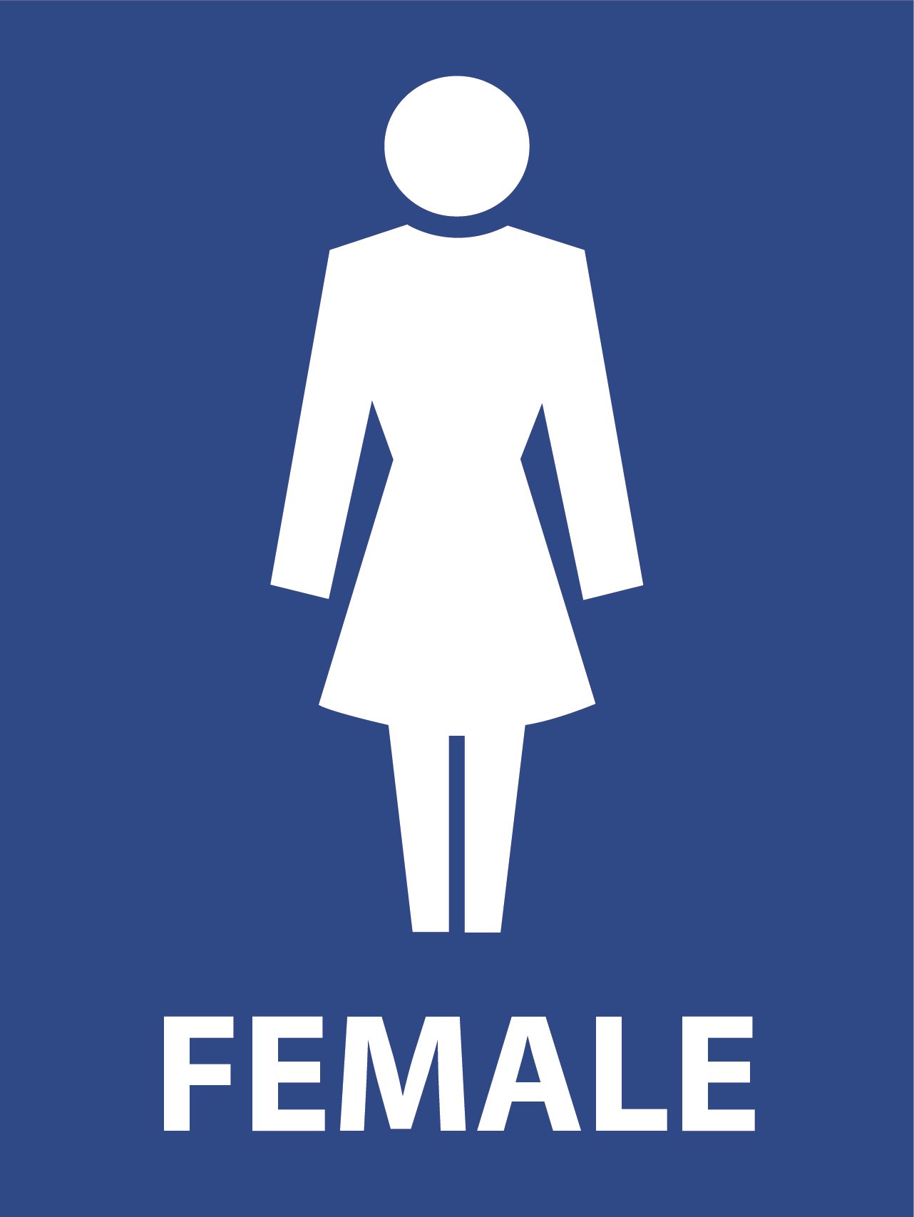 Symbolic Female Toilets - 600 x 450 - Metal