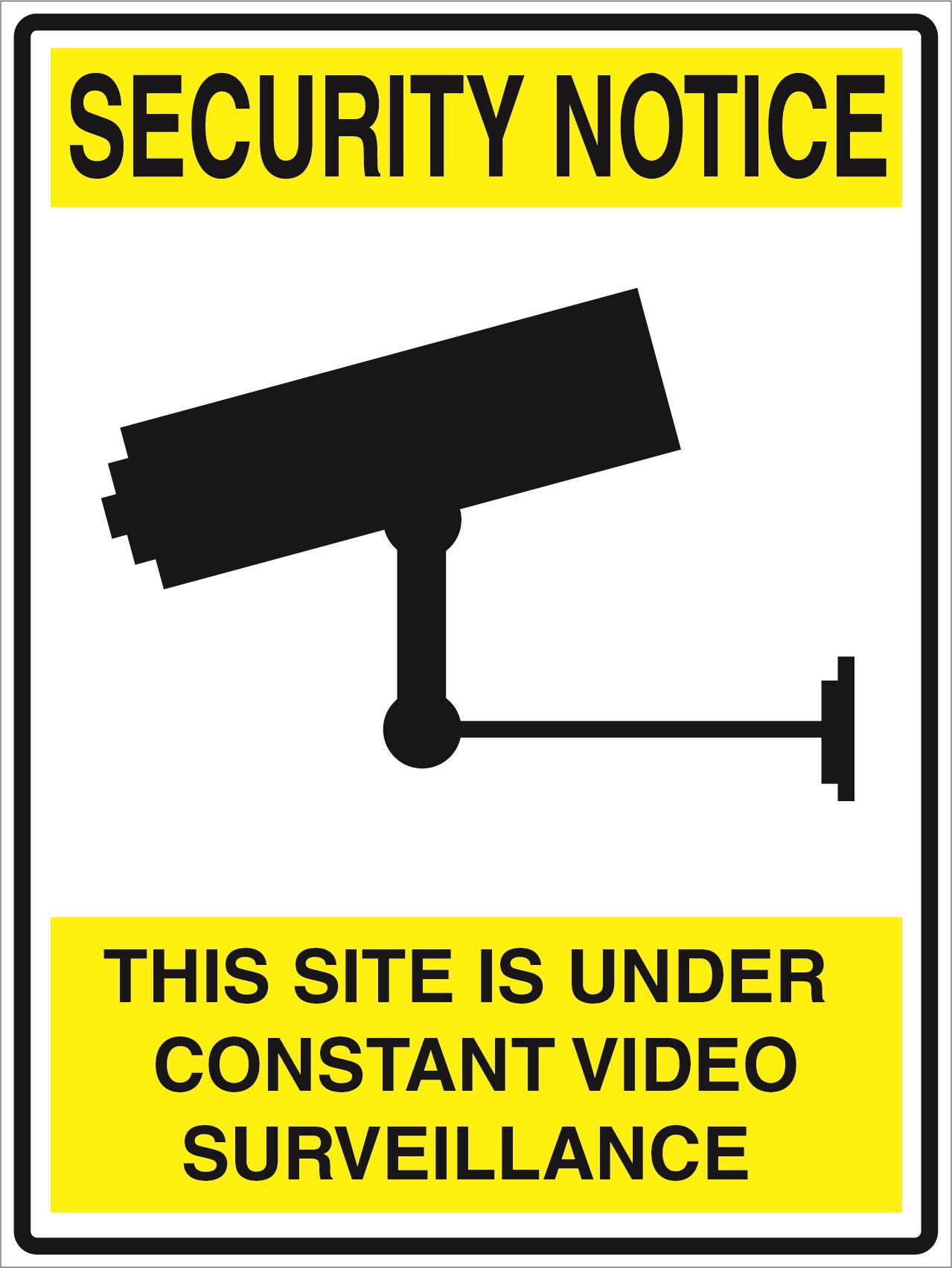 Security Notice - This property is under 24hr surveillance - 600x450