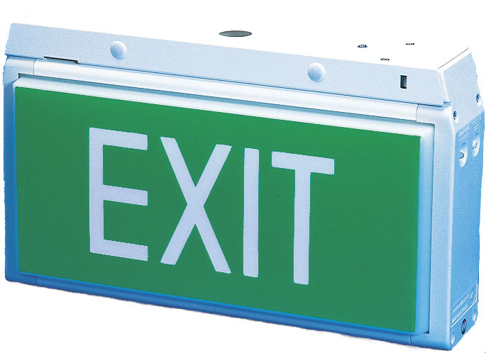Exit light sign