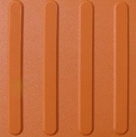 Rubber Tactile Self Adehesive Directional - terracotta