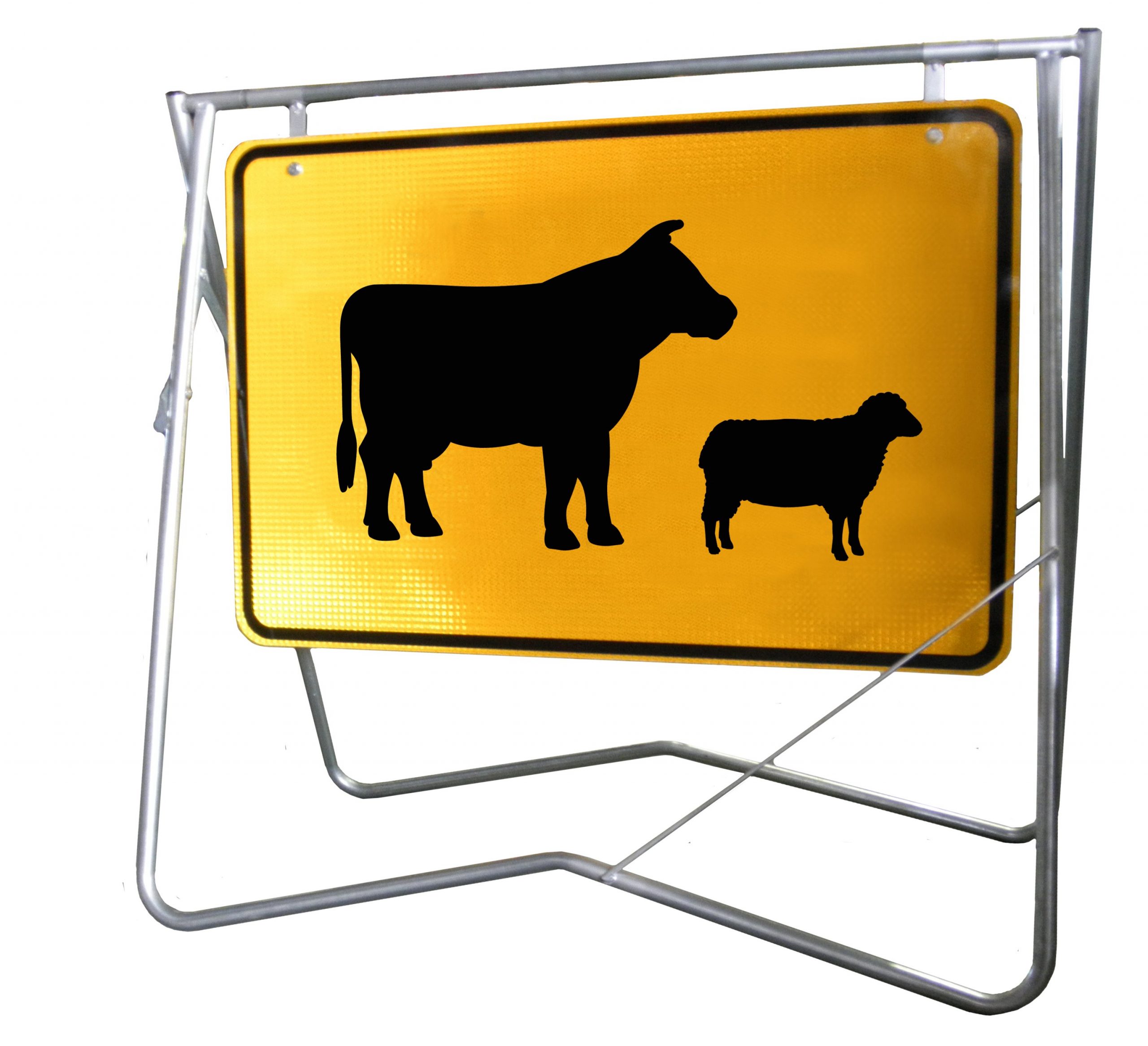 Stock Crossing (Symbolic) - 900 x 600 - Mounted on Swing Stand