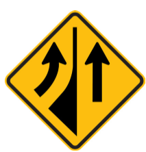 W5-35 Added lane sign