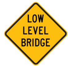 W5-8 Low level bridge sign