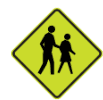 W6-1 Pedestrians sign