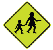 W6-3 Children Crossing sign