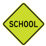 W6-4 School sign