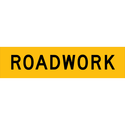 Temporary Roadwork Signs