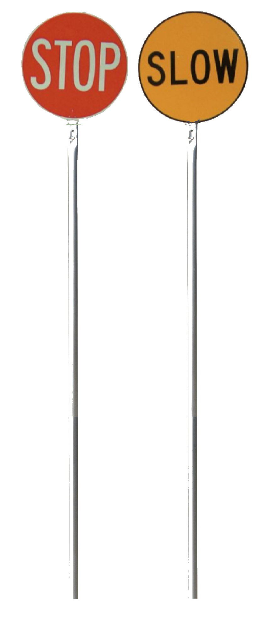 Stop/Slow Bat Alum Teles Handl - 450mm