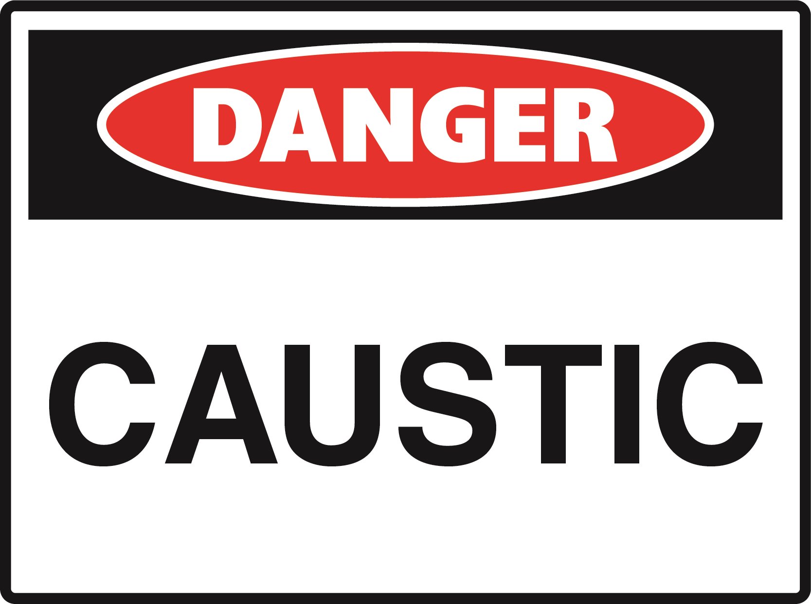 Danger - Caustic - 600x450
