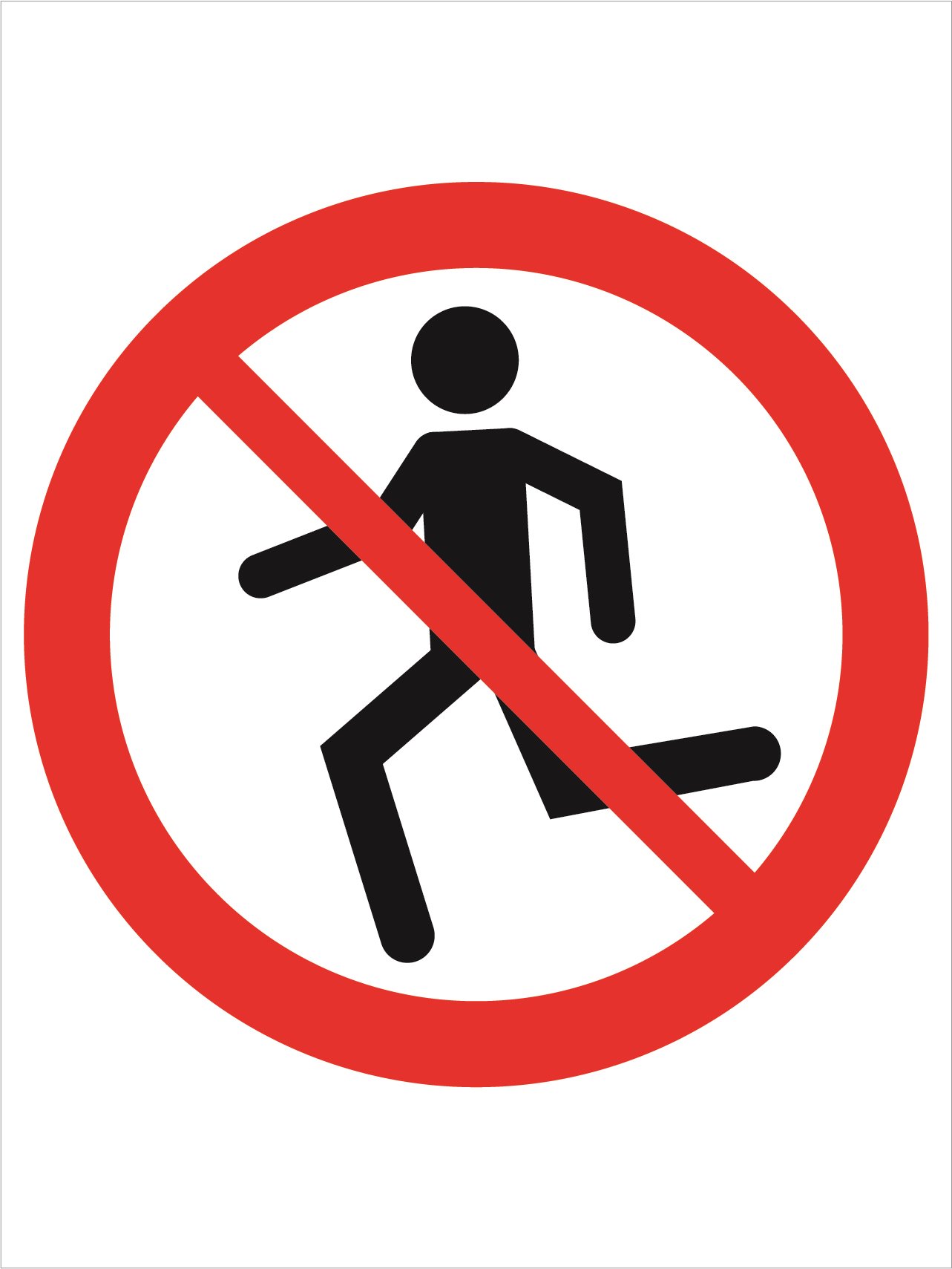 Prohibition - No Running - 450x600