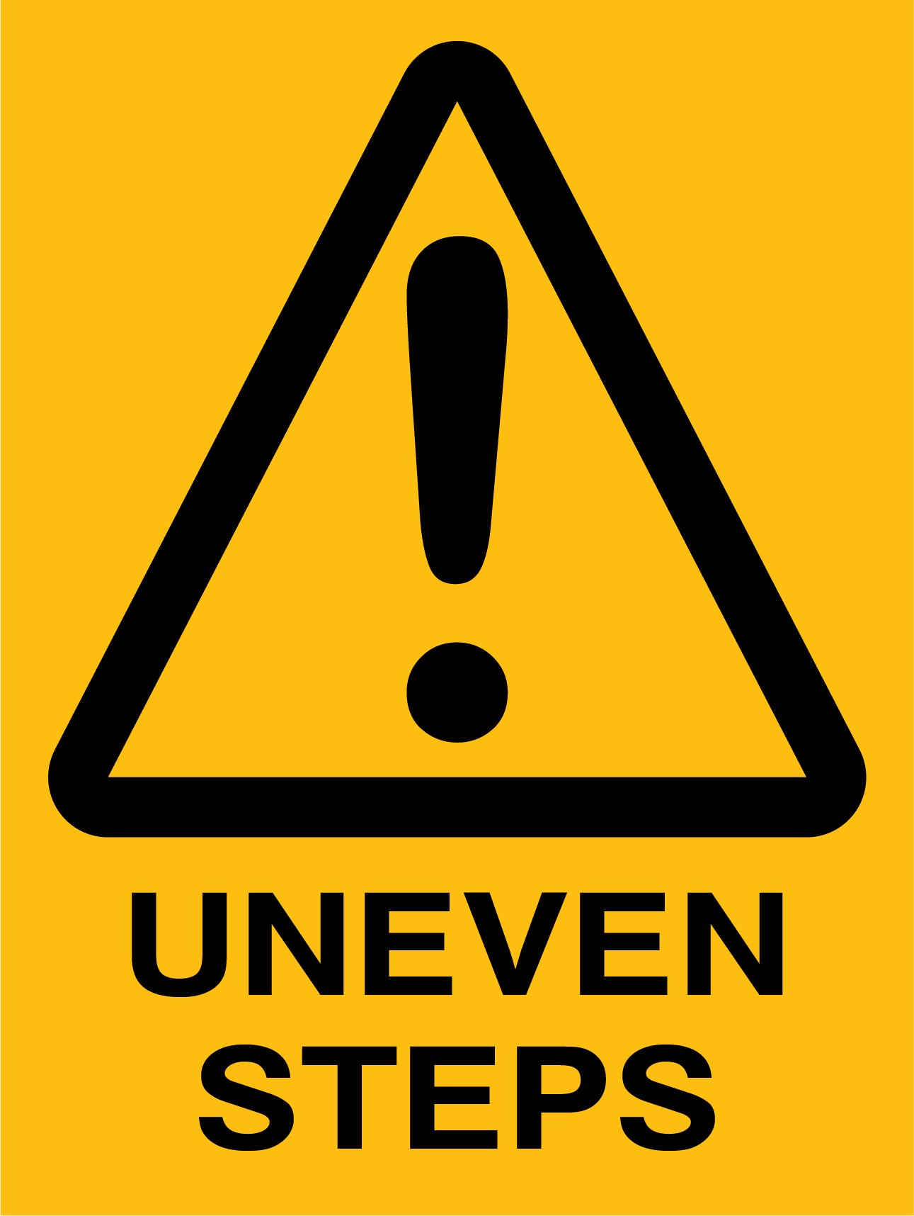Caution - Uneven Step