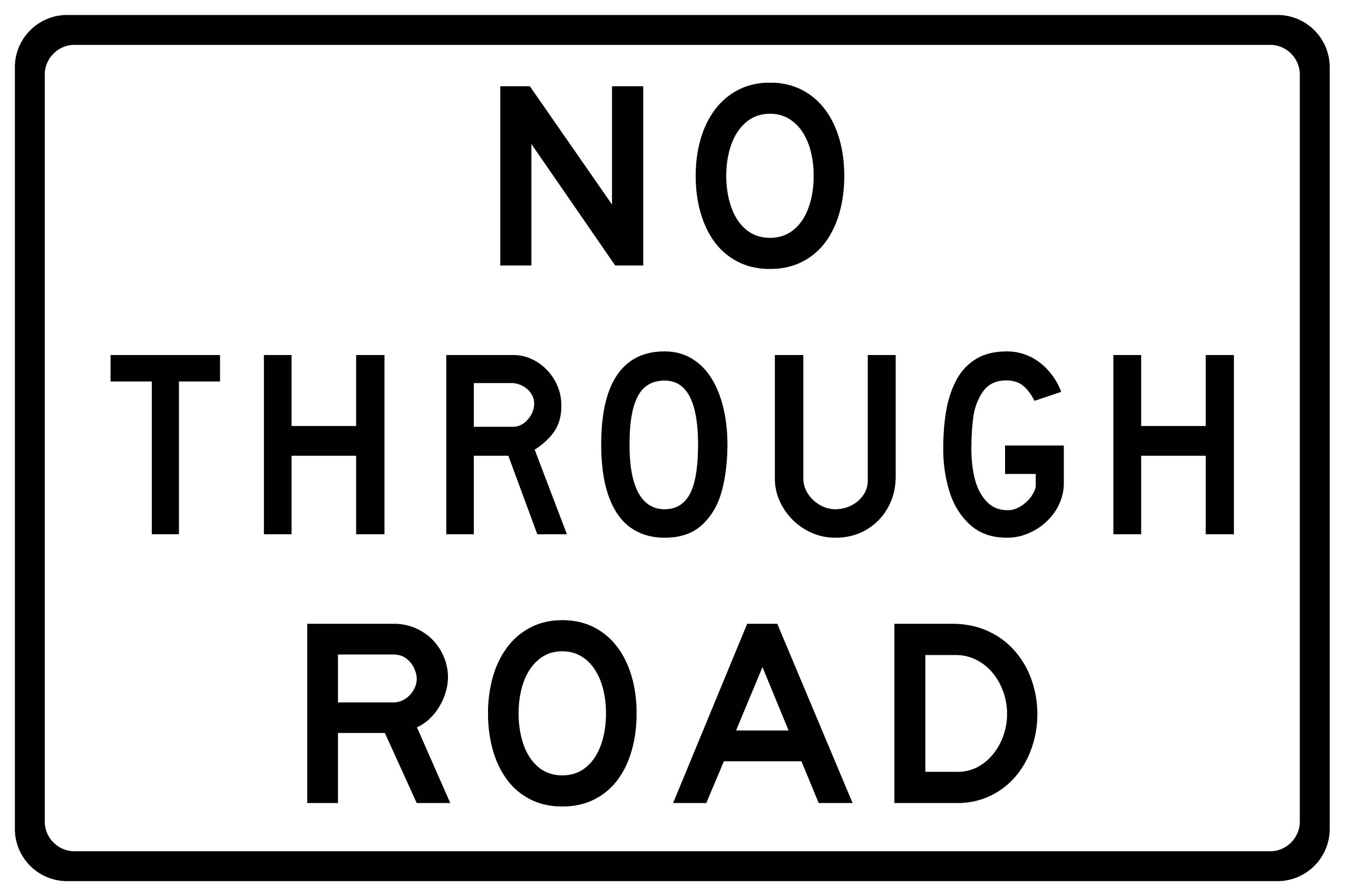 G9-18B No Through Road