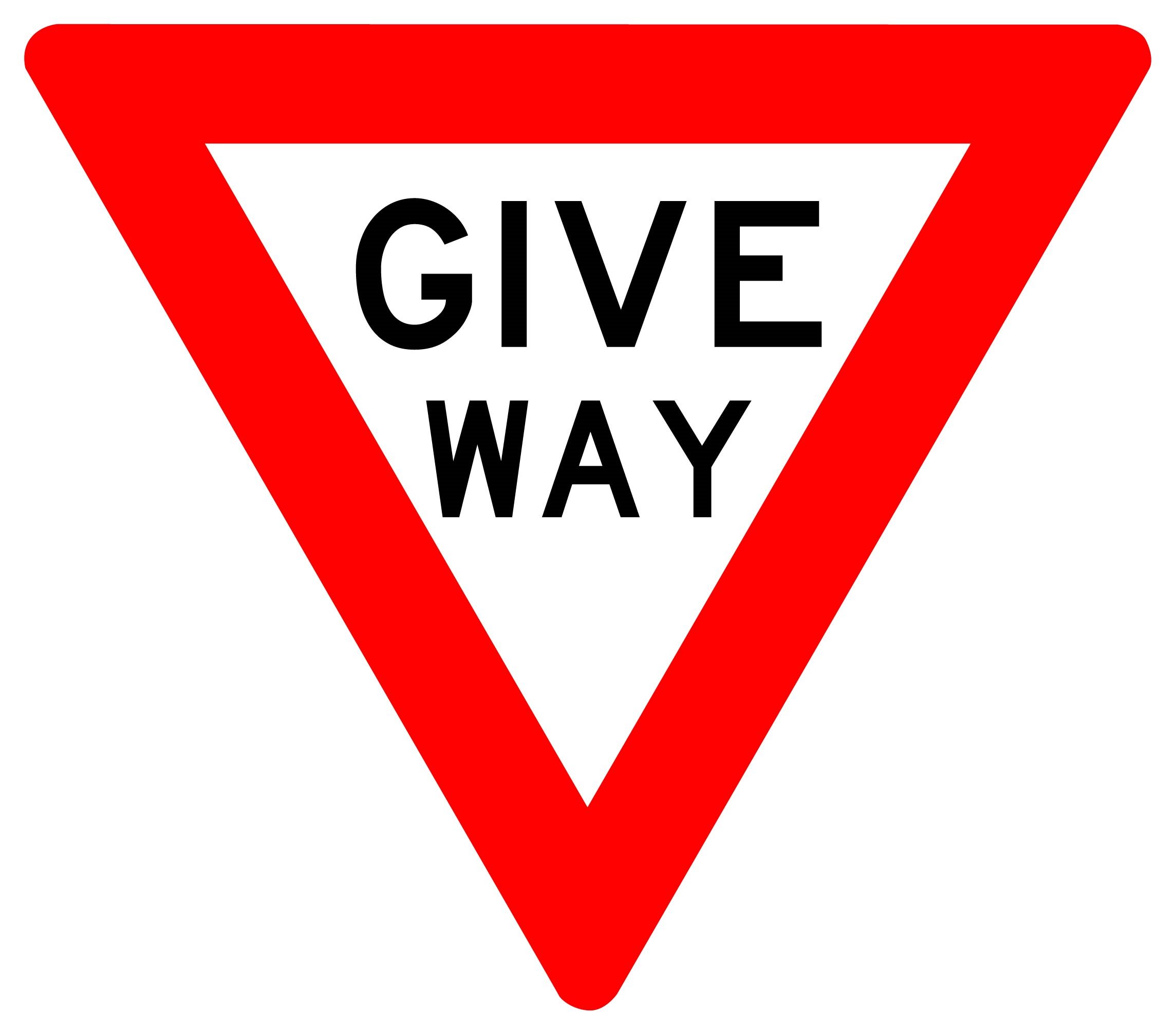 Give Way Sign
