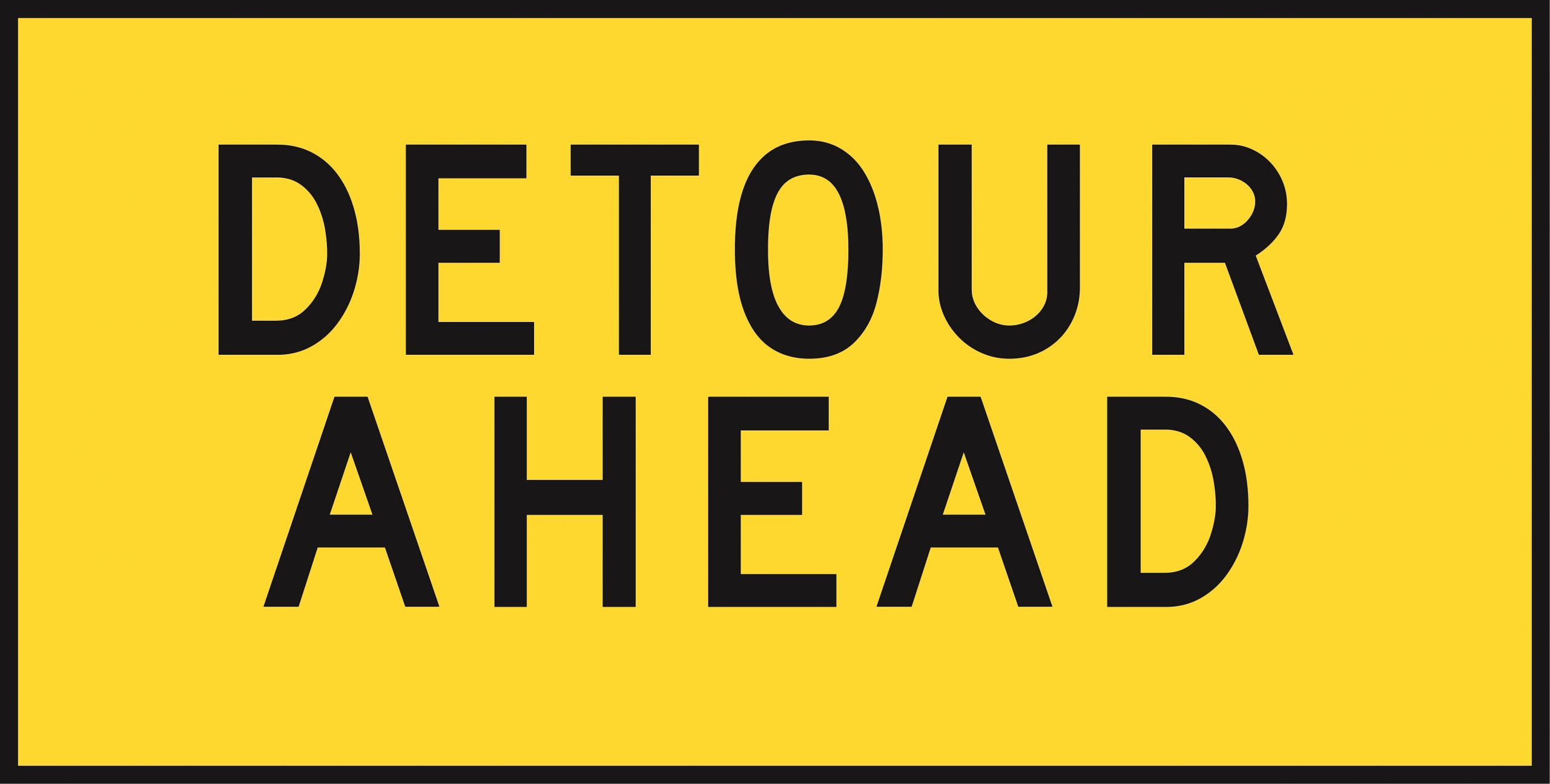 DETOUR AHEAD 1800x900 Class1 Braced