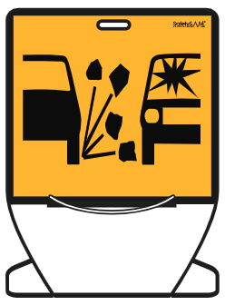 Loose Gravel Warning Sign