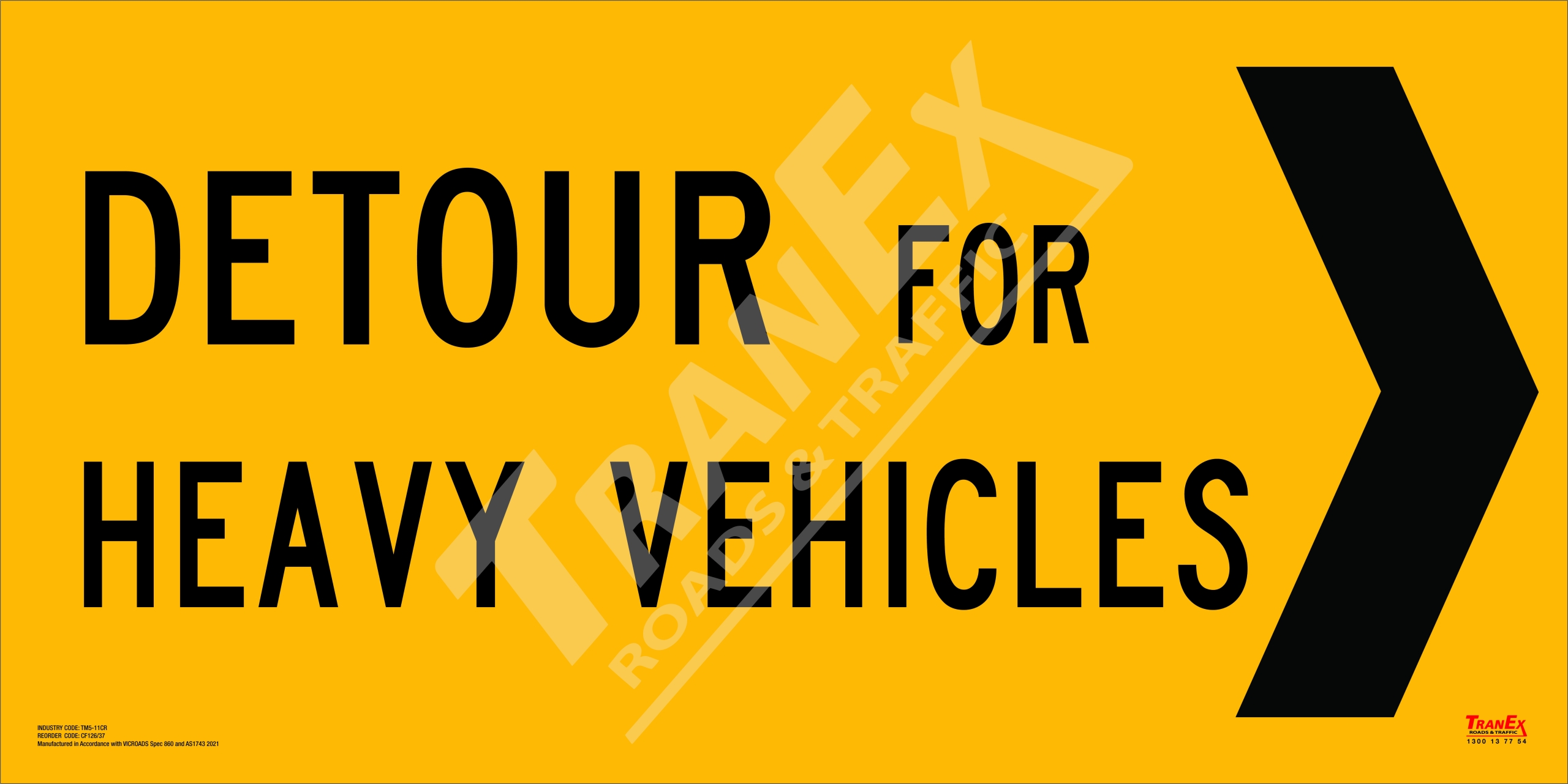 TM5-11CR DETOUR FOR HEAVY VEHICLES 1200x600