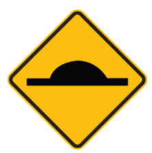 W5-10 Speed Hump Warning sign