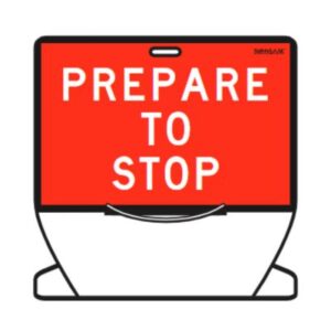 Prepare to stop Safety Sam Stand-alone Markers