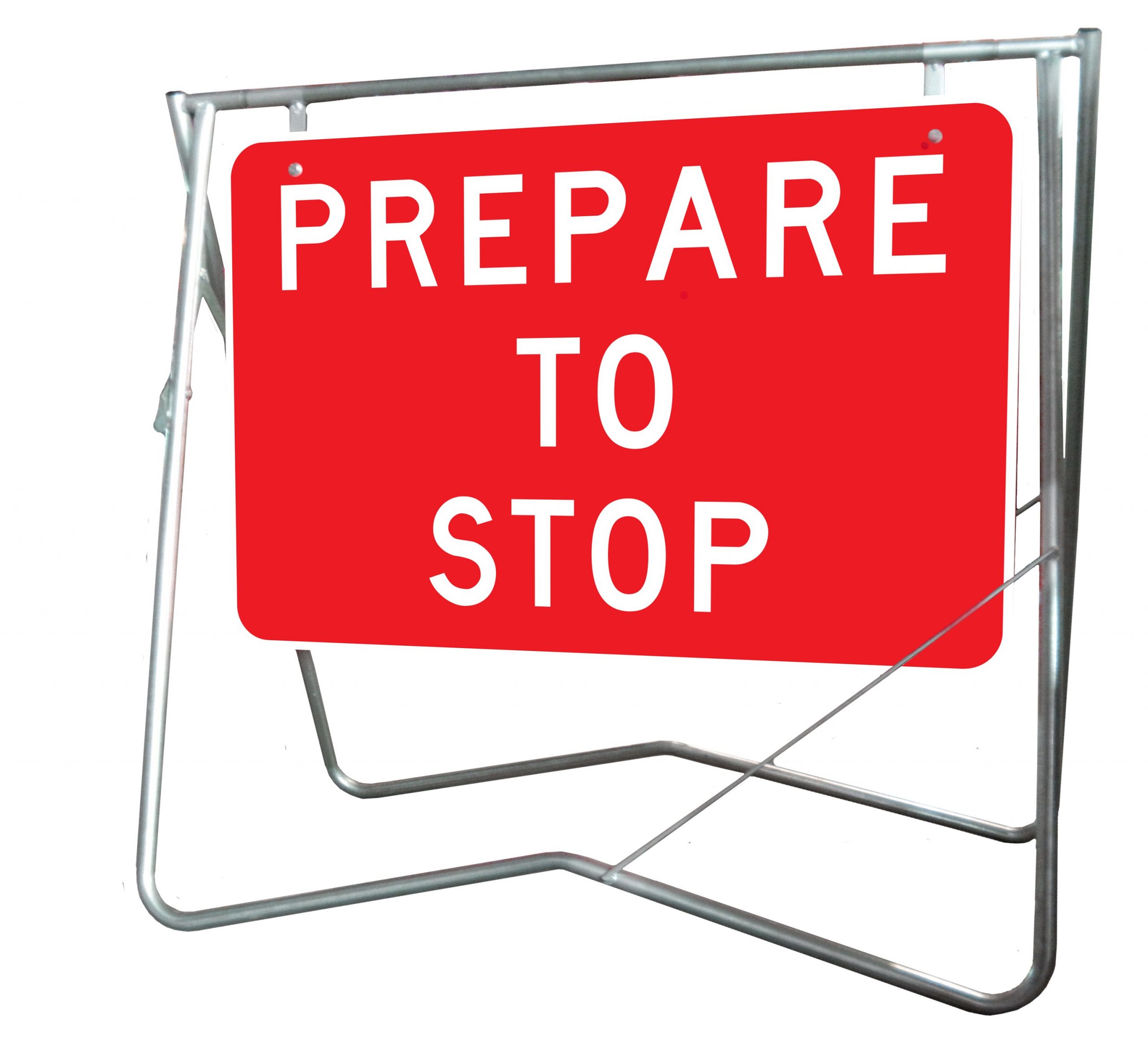 Prepare to Stop - Mounted on Swing Stand
