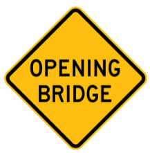 W5-2 Opening Bridge sign