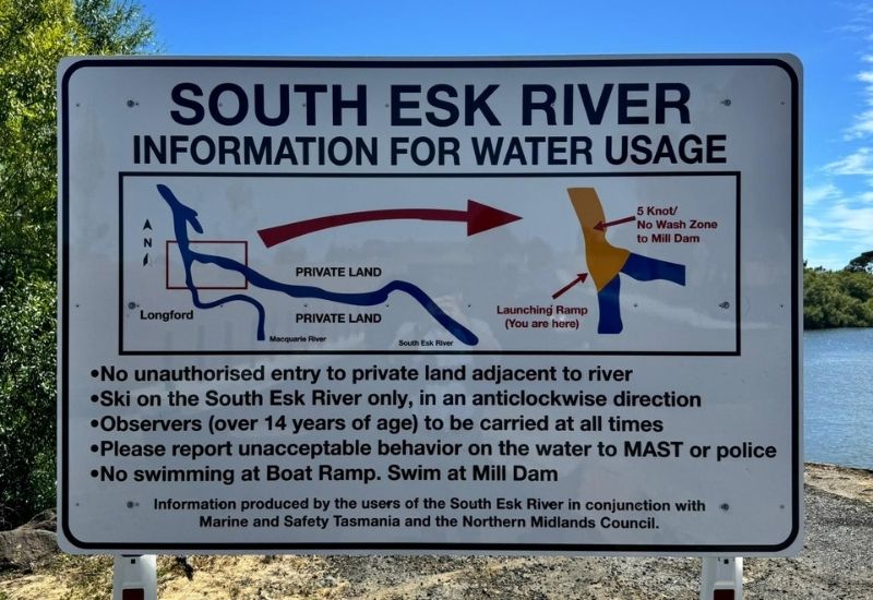 Custom safety sign for public areas